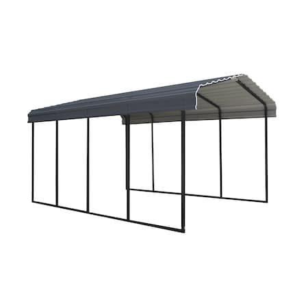 Arrow Storage Products Carport, 12 ft. x 20 ft. x 9 ft. Charcoal CPHC122009